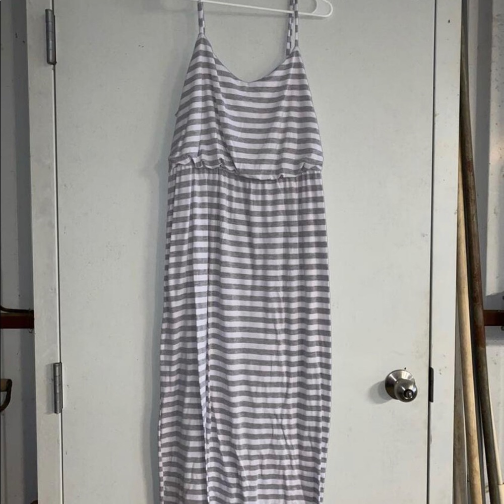 Grey striped tank maxi xxl20